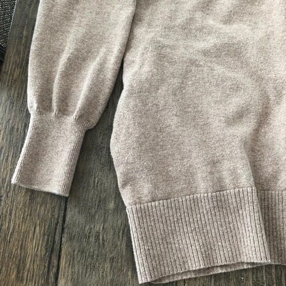 Peace of Cloth Medium Zip Front Boxy Sweater Pocket Cardigan Walnut Brown Cotton - Picture 7 of 13